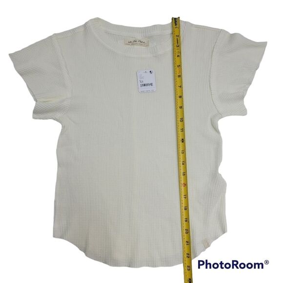 FREE PEOPLE What's Up Baby Cotton‎ Waffle T-Shirt SIZE XSMALL - Picture 5 of 11